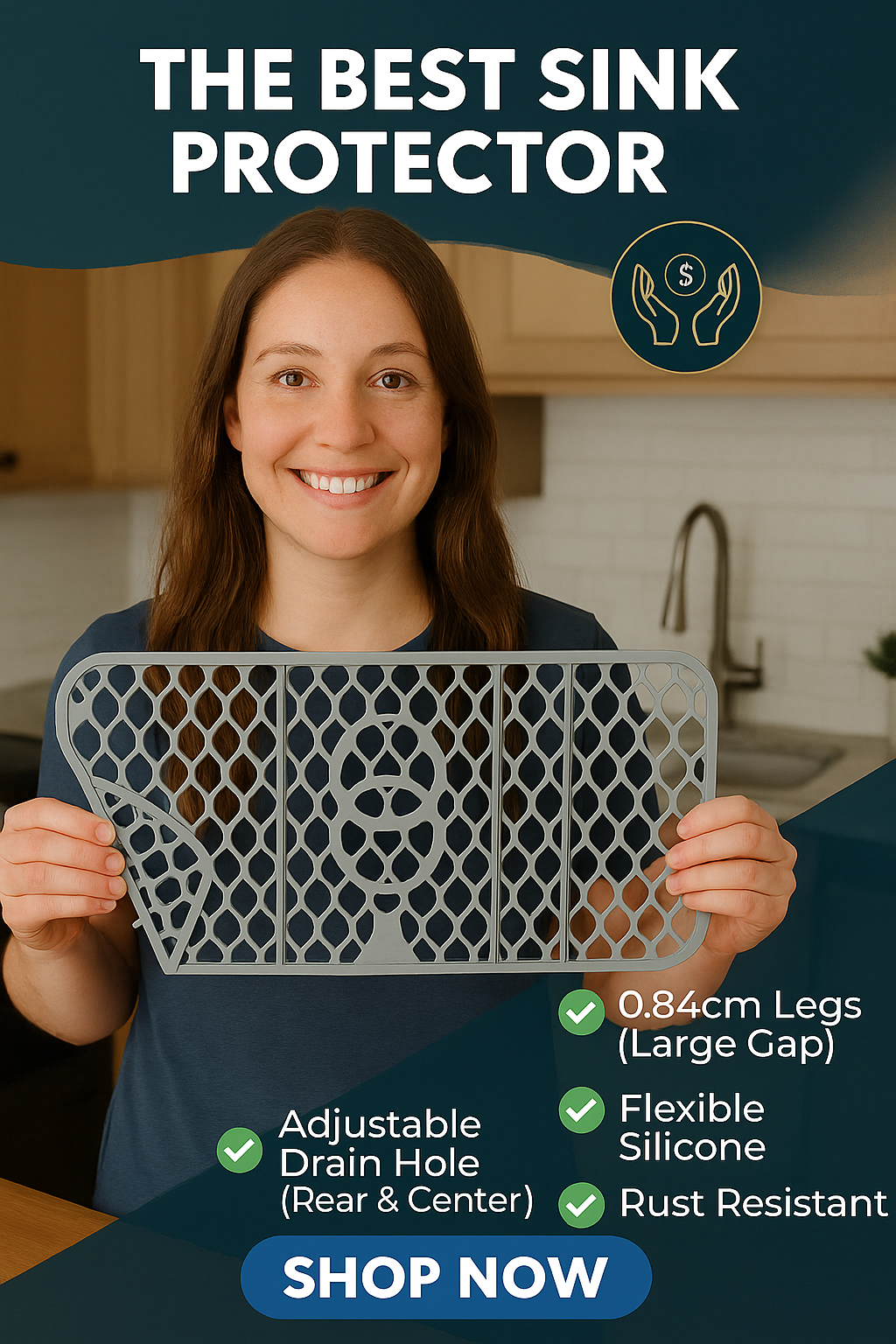 Silicone Sink Mat For Farmhouse Sink | $27.95
